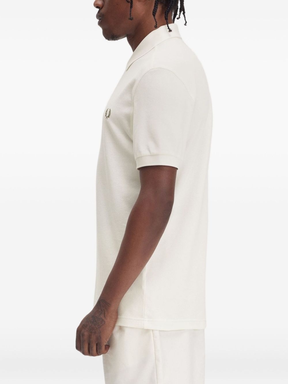 logo-embroidered polo shirt - 3