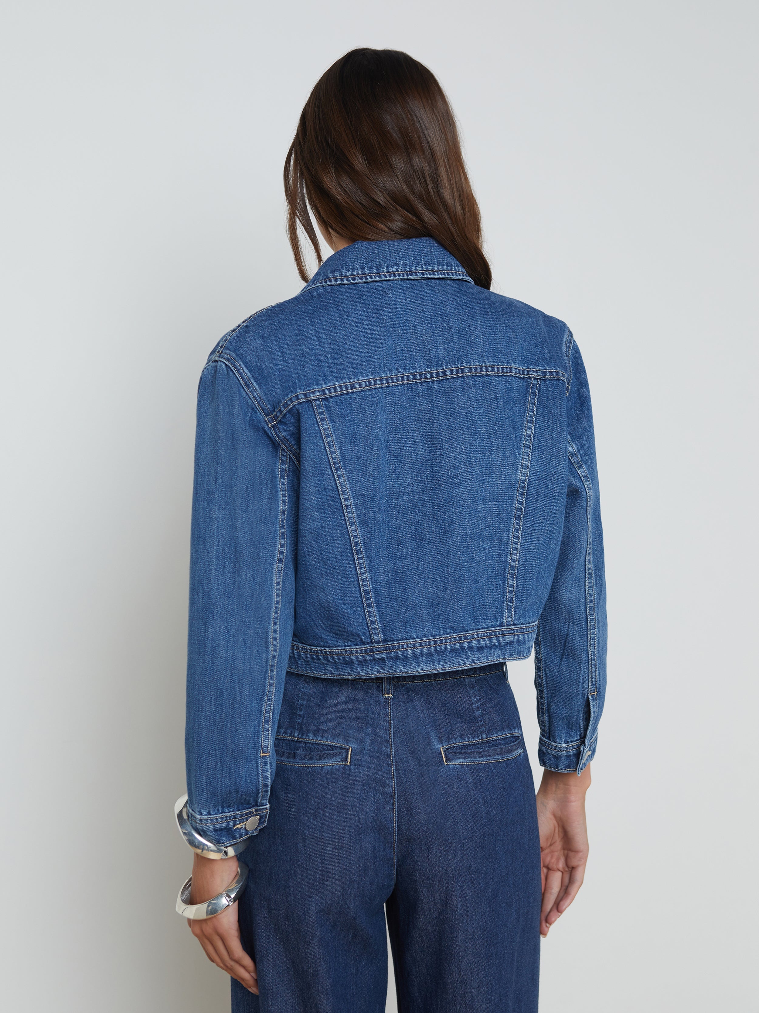 Koda Cropped Denim Jacket - 6