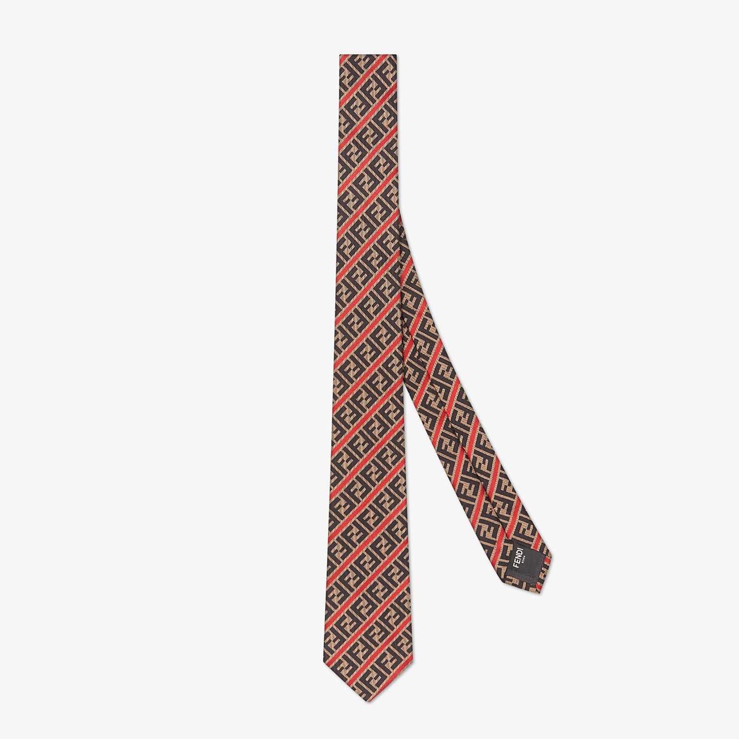 Silk tie. Width 6.5 cm - 2.6 inches - 1