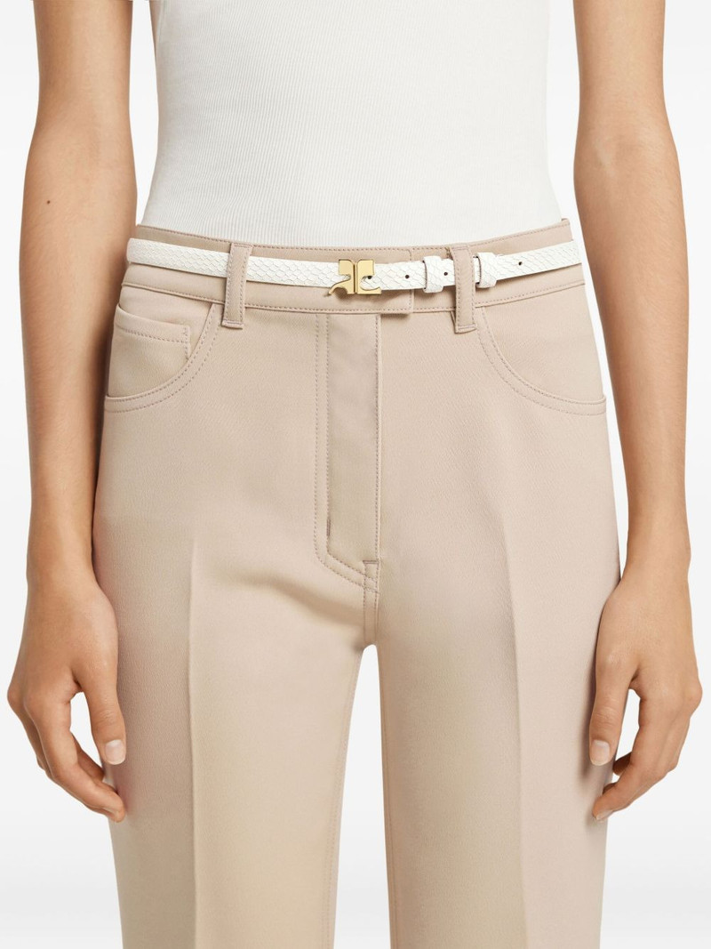 courrèges Viper leather belt outlook