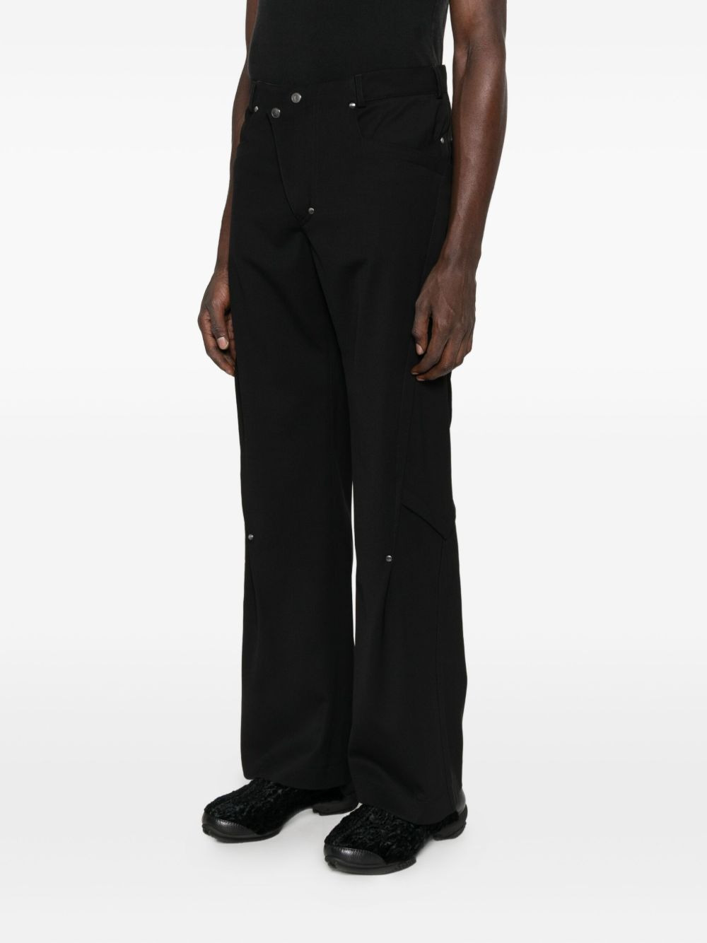 studded-embellishment trousers - 3
