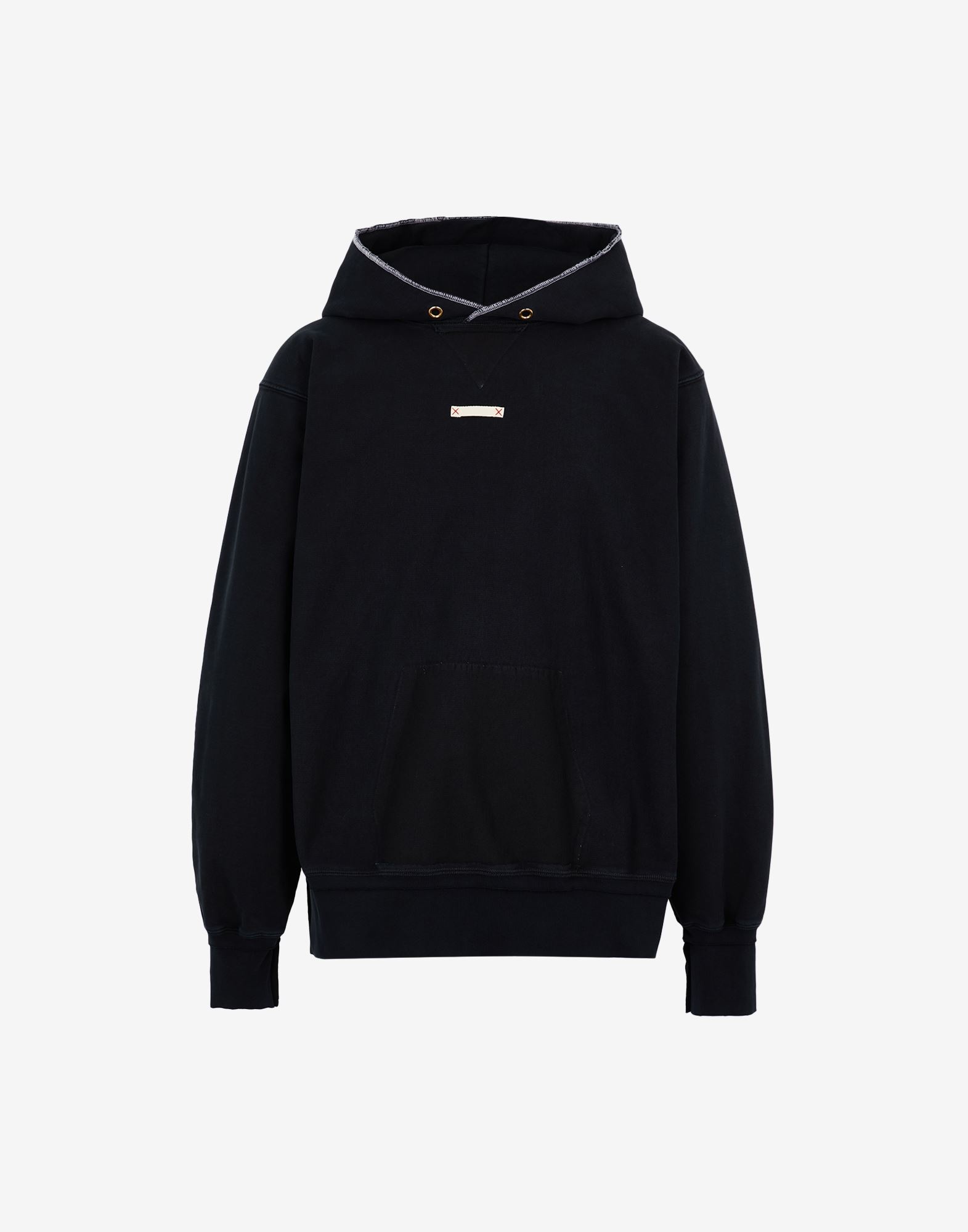 Weathered hooded sweatshirt - 1