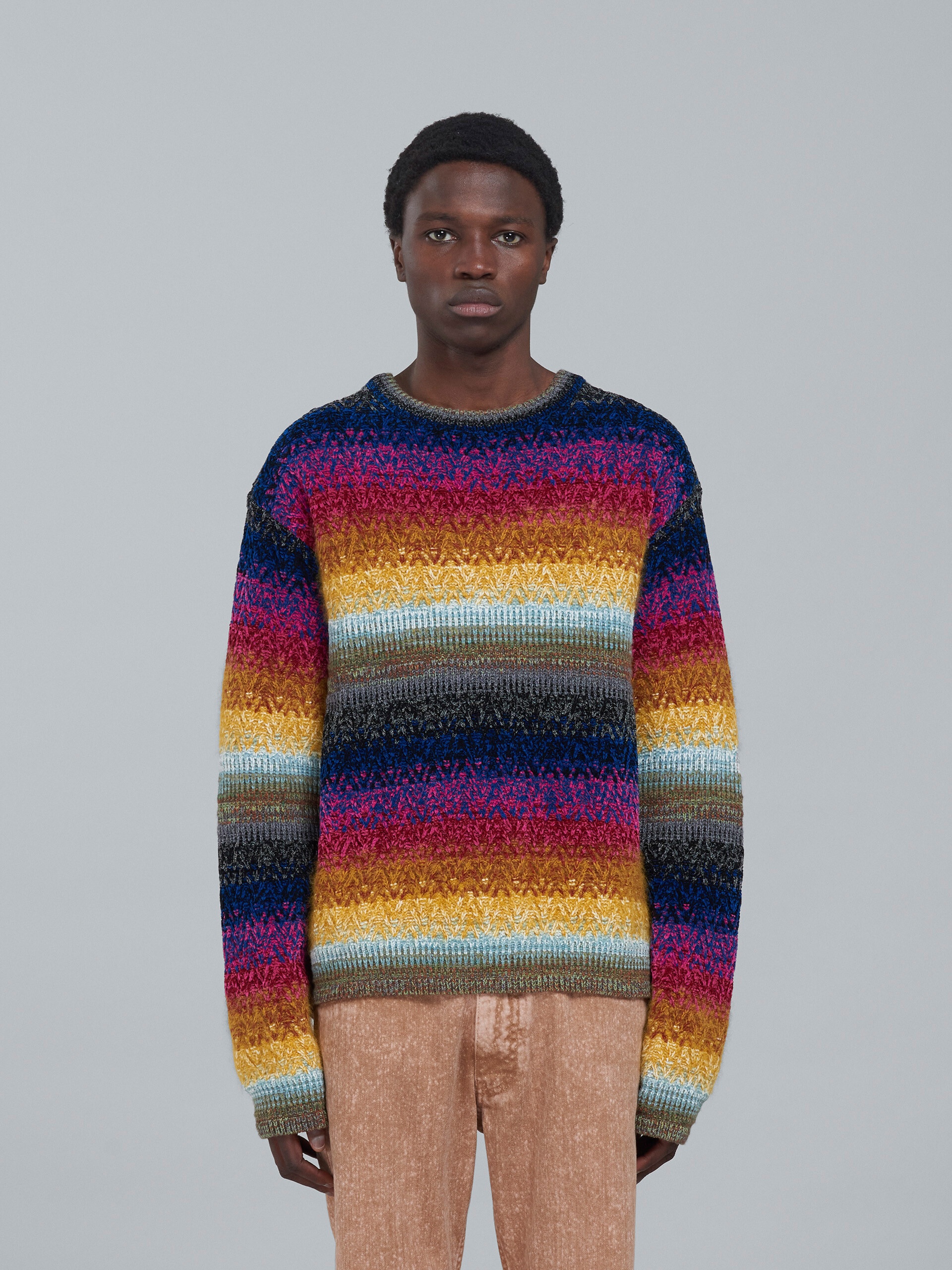 VISCOSE WOOL CREWNECK SWEATER - 2