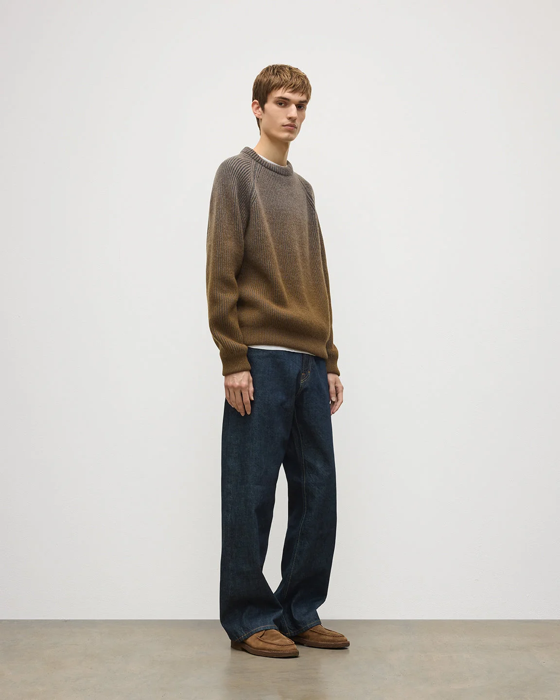 Pioneer Ombre Green Cashmere Jumper - 1