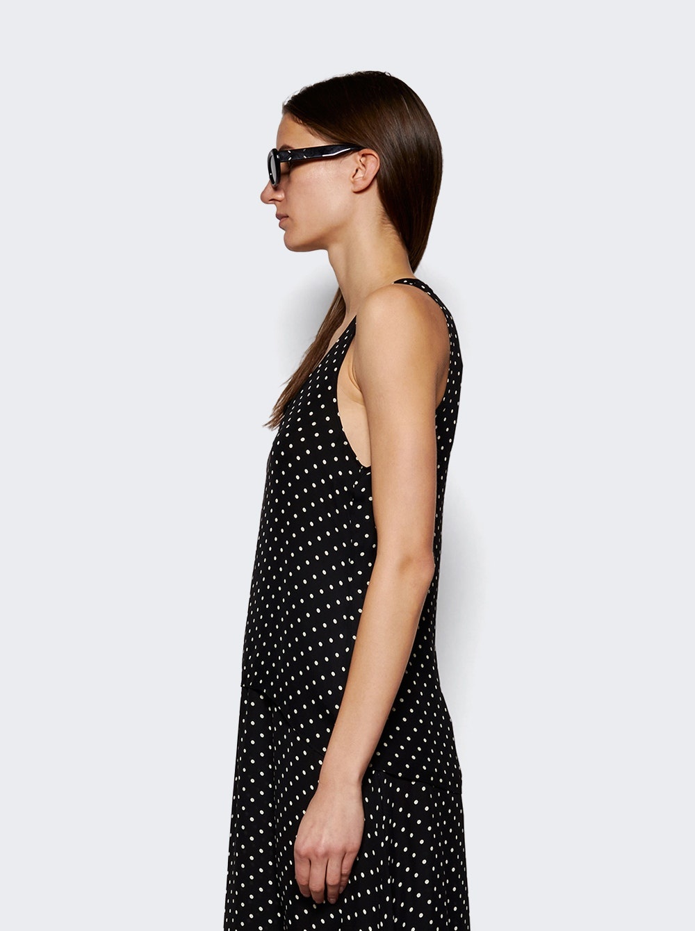 Polka Dot Tank Black - 4