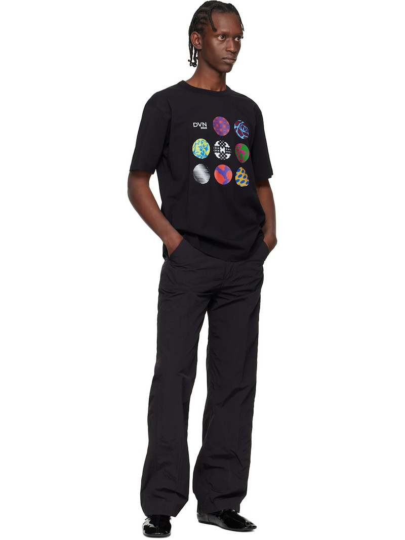 Dries Van Noten Black Crinkle Cargo Pants outlook