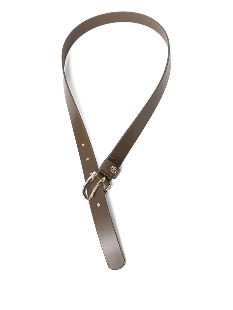 logo-plaque buckle belt 1