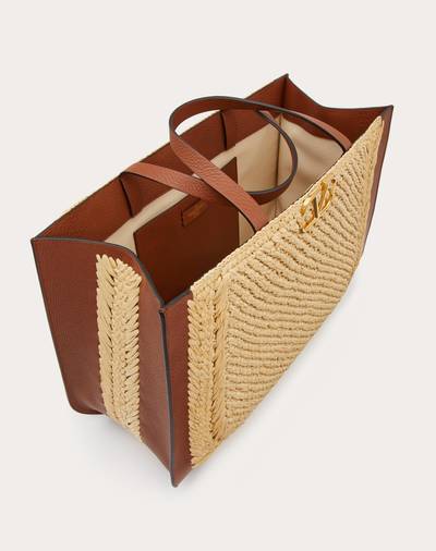 Valentino VLOGO SIGNATURE RAFFIA HANDBAG outlook