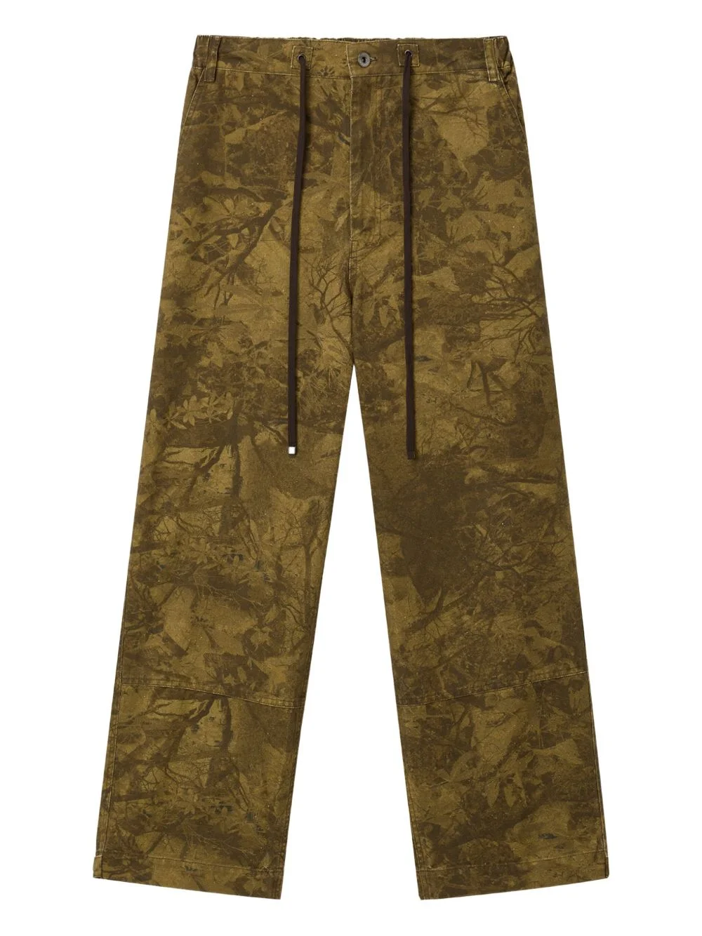 drawstring camouflage trousers - 1