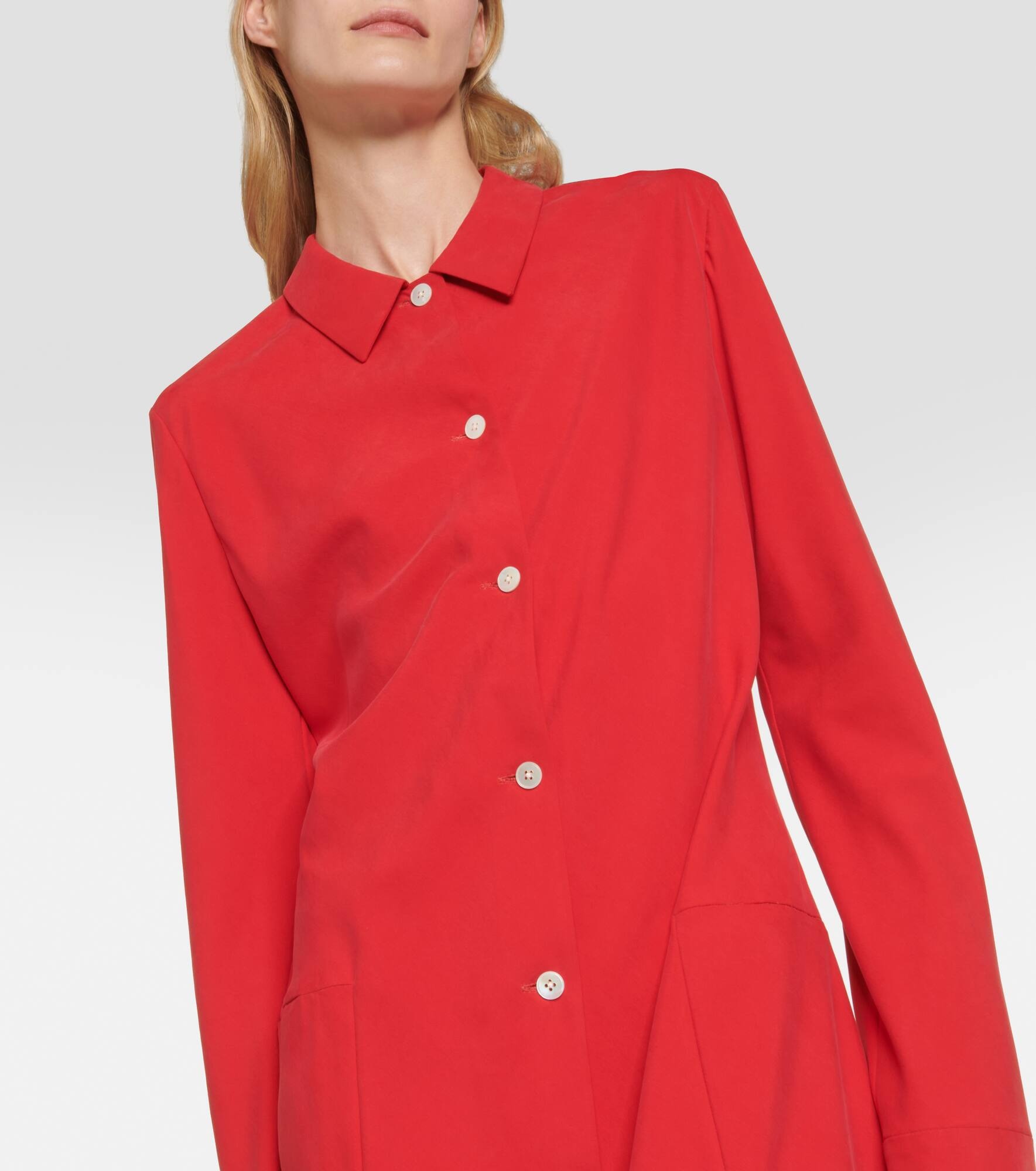 Myra silk shirt dress - 4