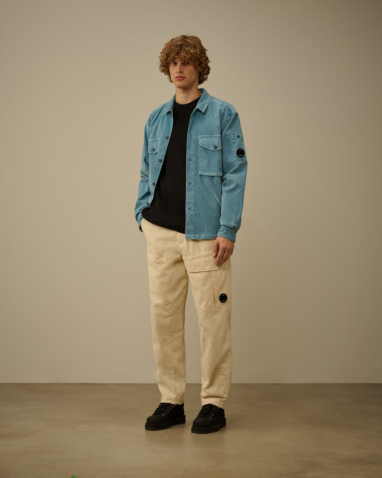 Stretch Sateen Loose Cargo Pants - 2