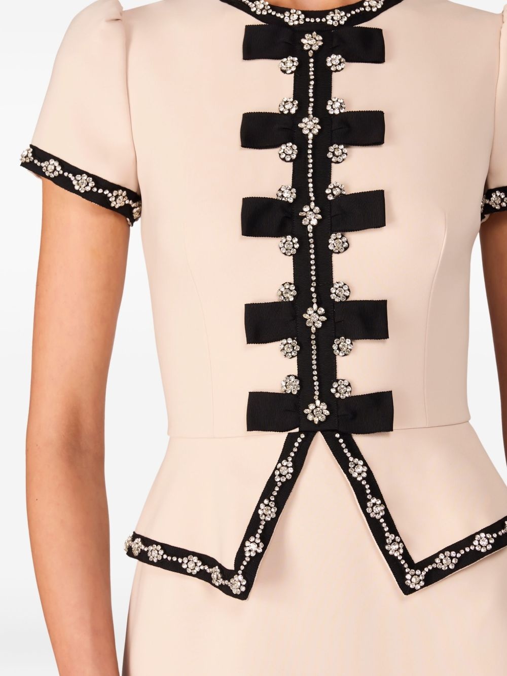 Bisou peplum-detail buttoned dress - 5