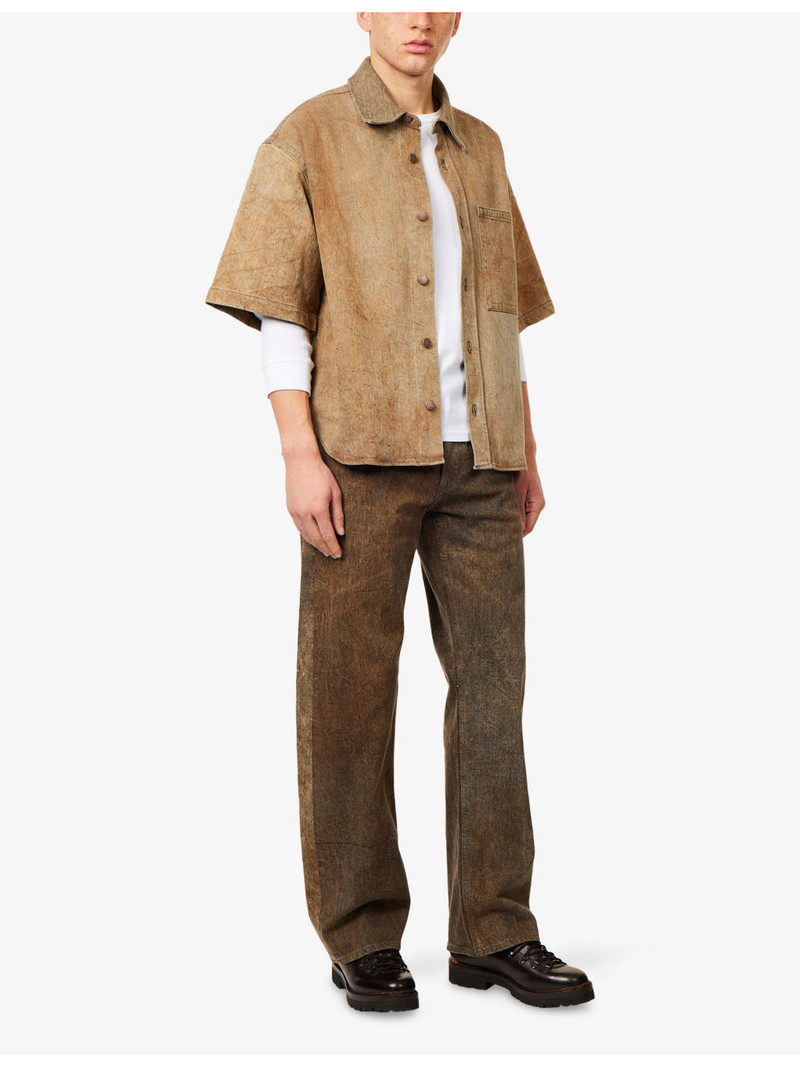 AGOLDE Watson Washed Cotton-Denim Shirt outlook