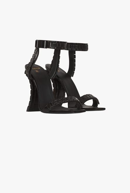 Black patent leather Ultima sandals - 2