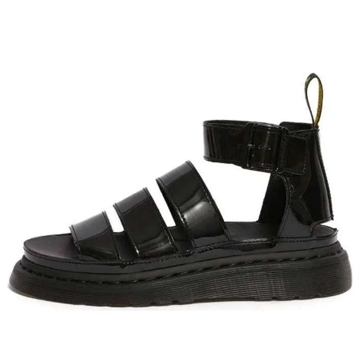 Dr. Martens Clarissa II Patent Leather Strap Sandals Black 24822001 - 1