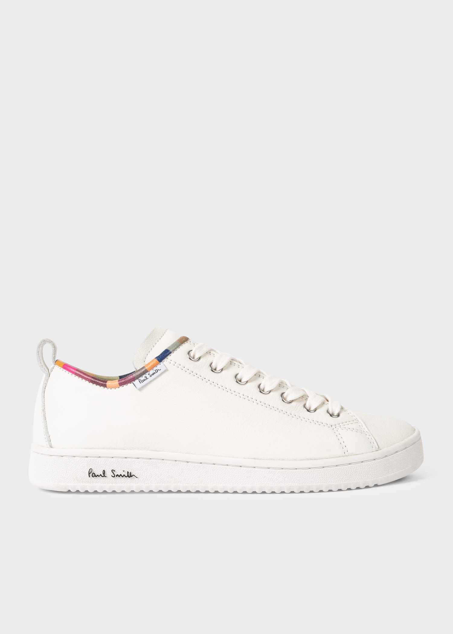 Paul Smith Leather Miyata Sneakers with Swirl Trim REVERSIBLE