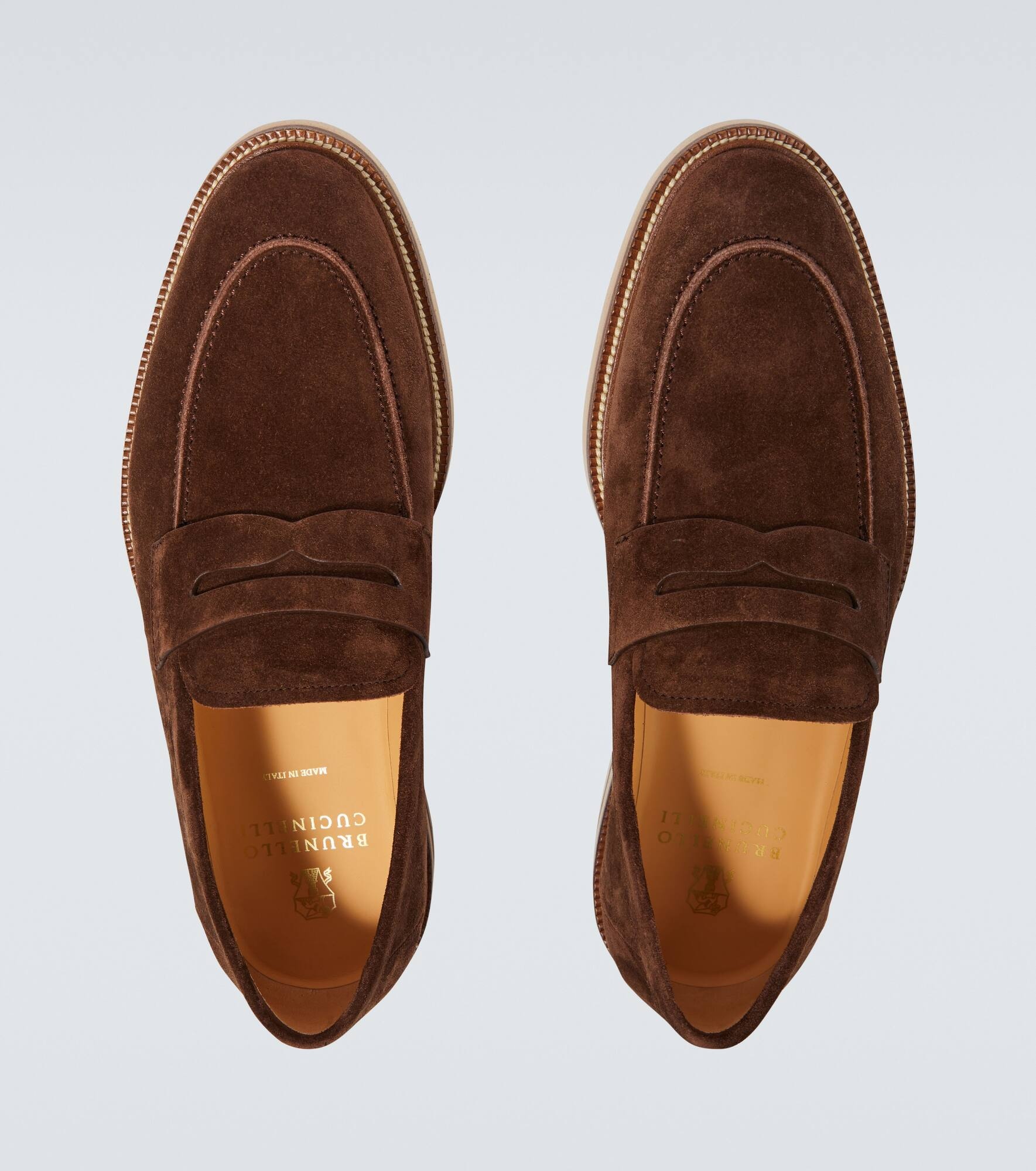 Suede penny loafers - 4