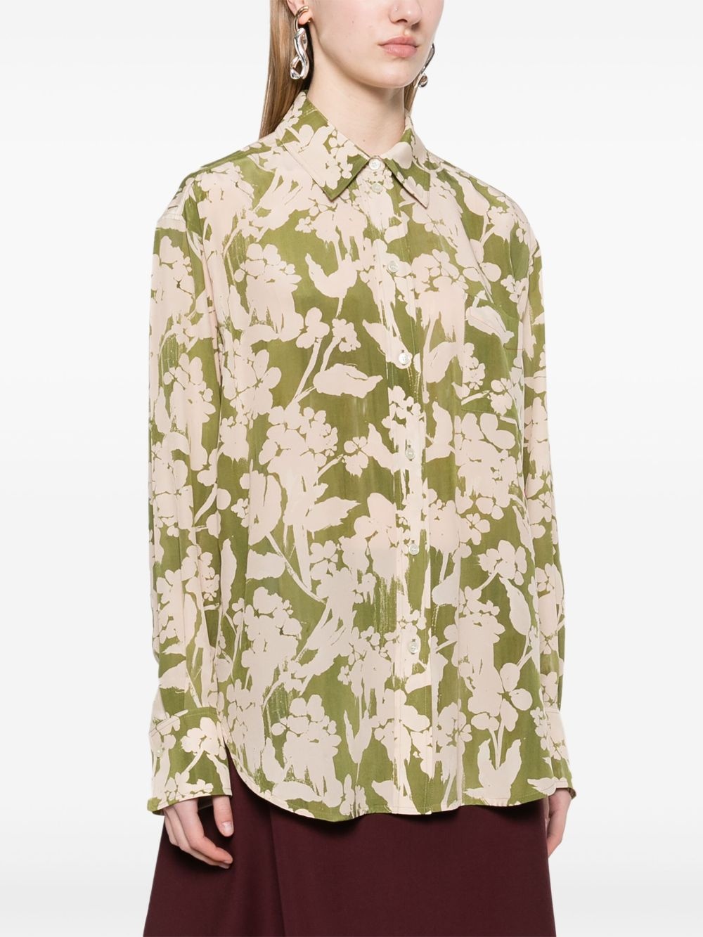 floral-print shirt - 3