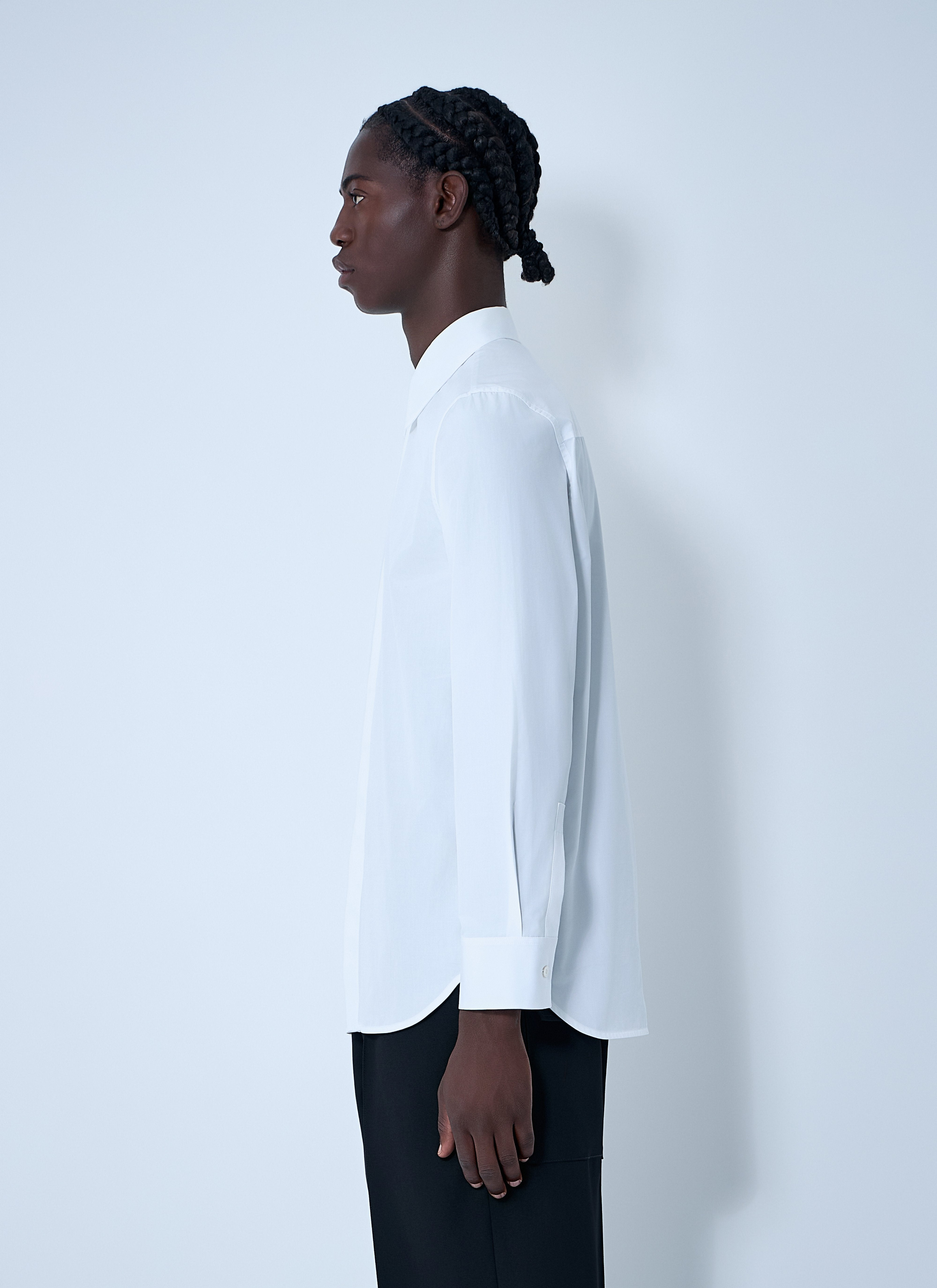 Jil Sander Men Cotton Button-Down Shirt - 3