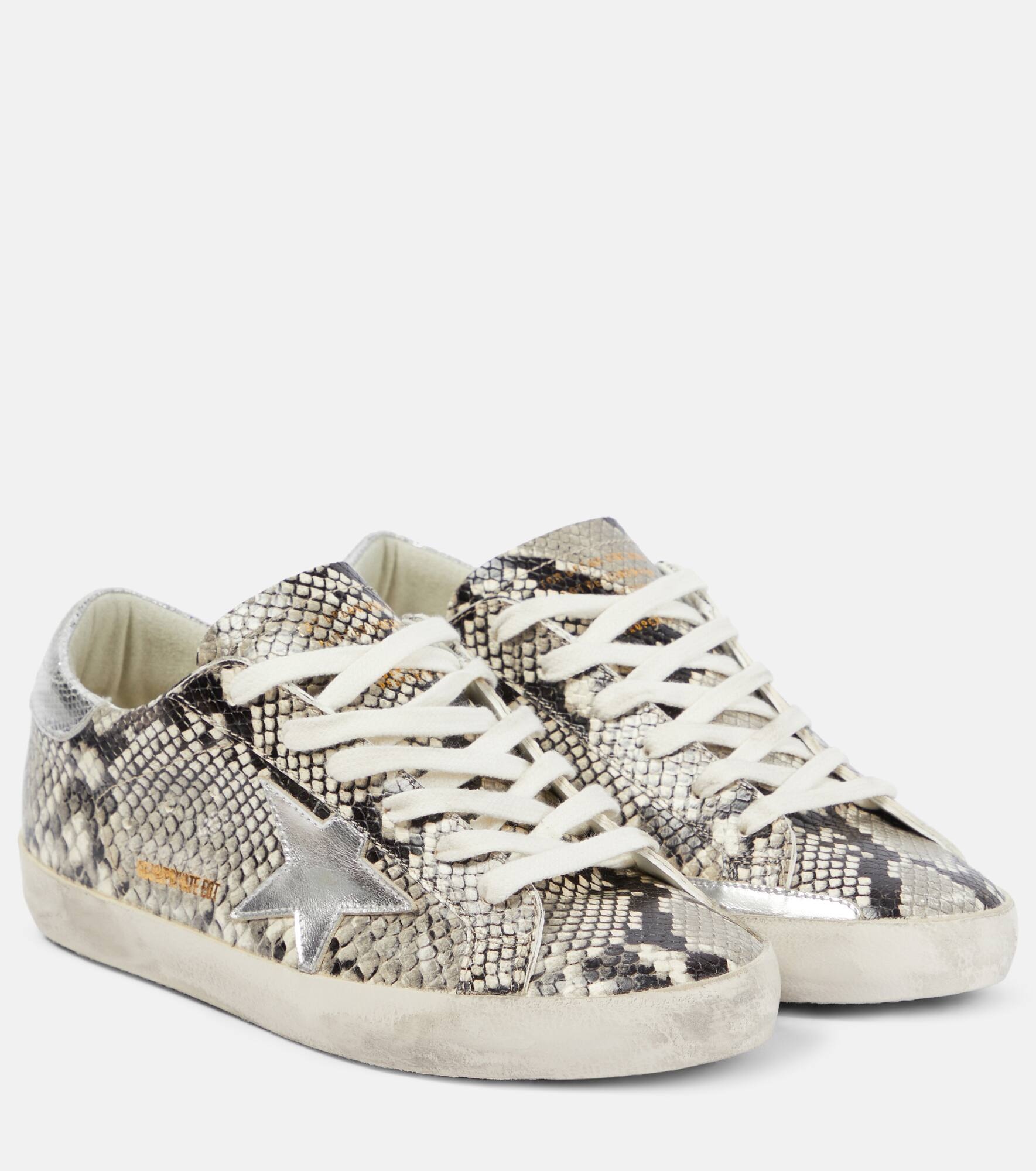 Super-Star snake-effect leather sneakers - 1
