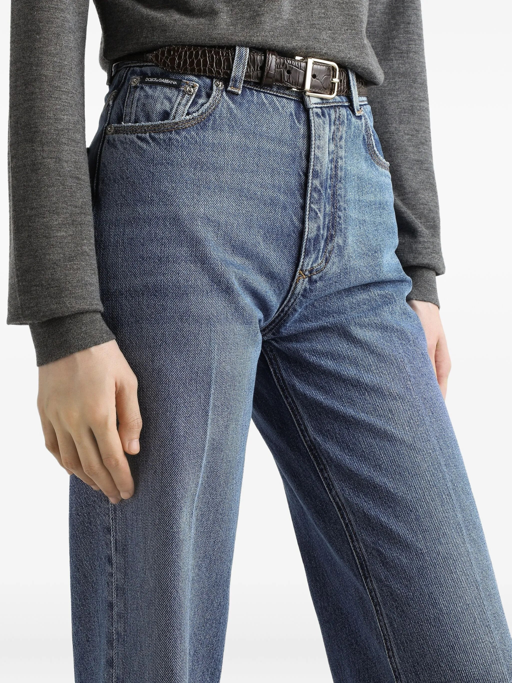 Dolce & Gabbana Logo-plaque Jeans - 2