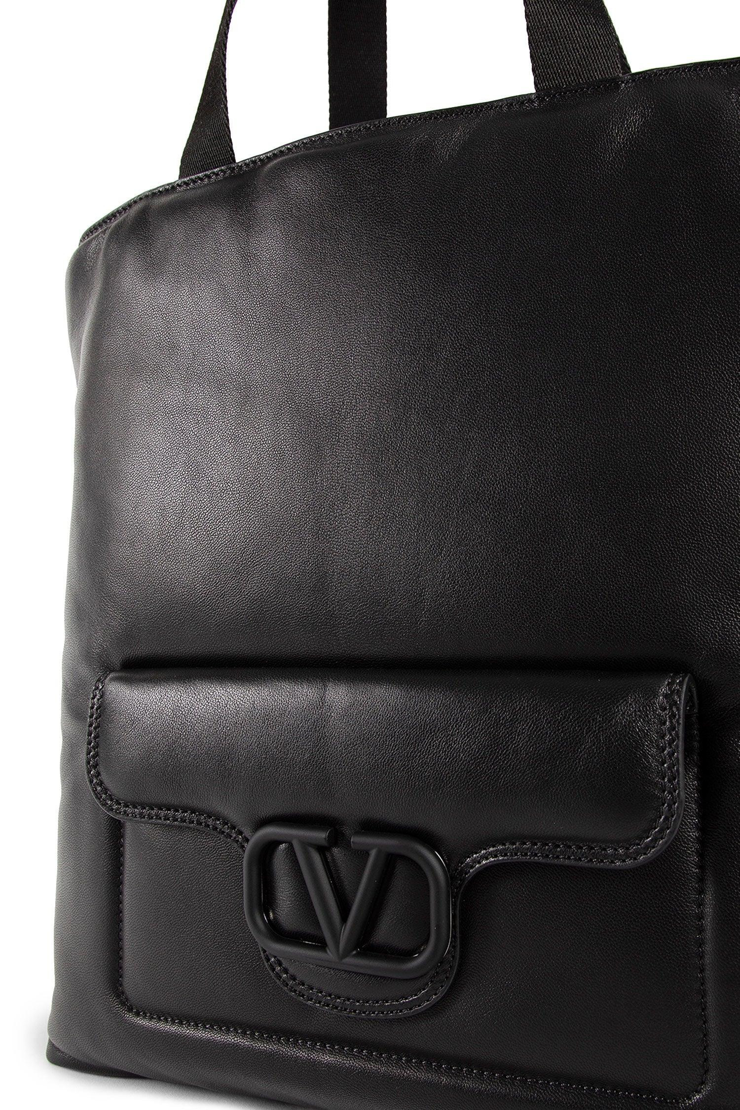 VALENTINO MAN BLACK TOTE BAGS - 4