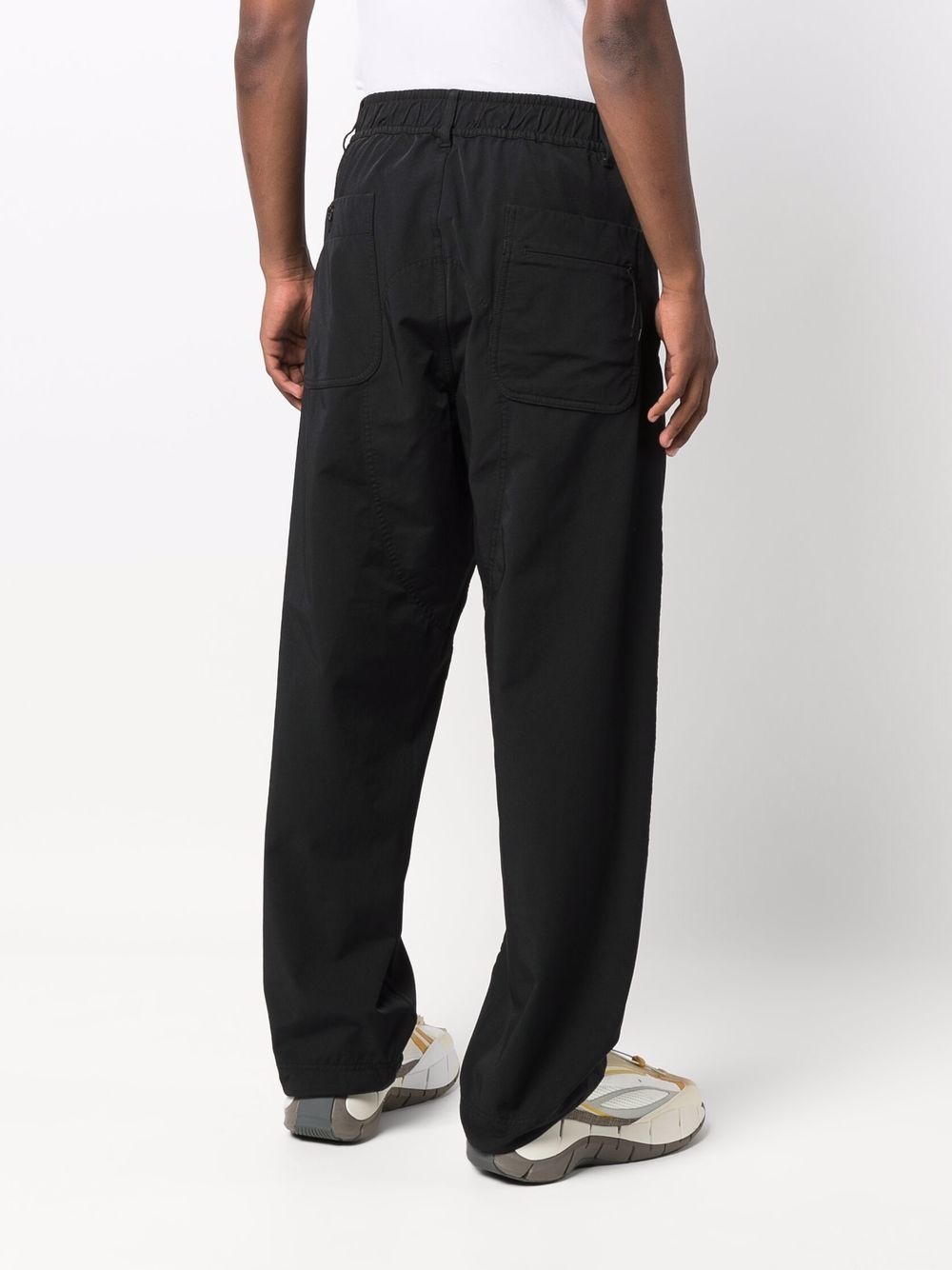 drawstring straight-leg trousers - 4