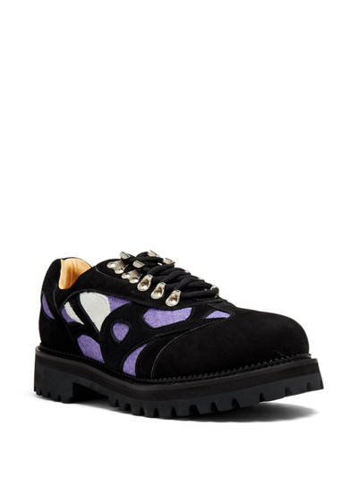 KidSuper panelled suede lace-up shoes outlook