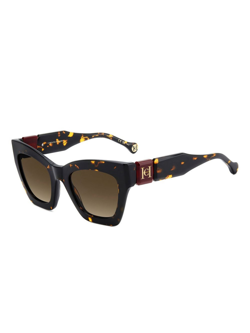 CAROLINA HERRERA cat-eye speckled-effect sunglasses outlook