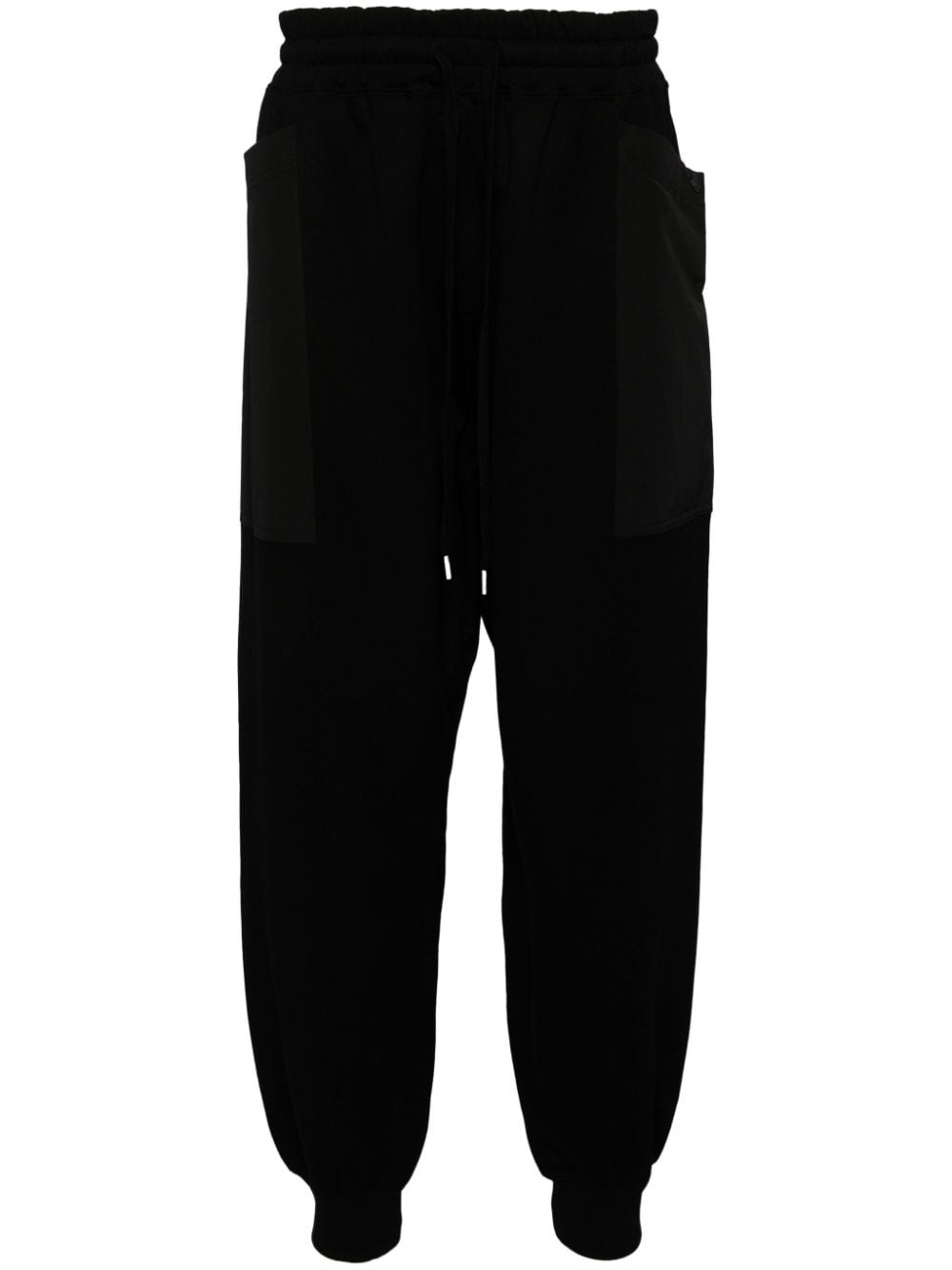 elasticated drawstring waistband pants - 1