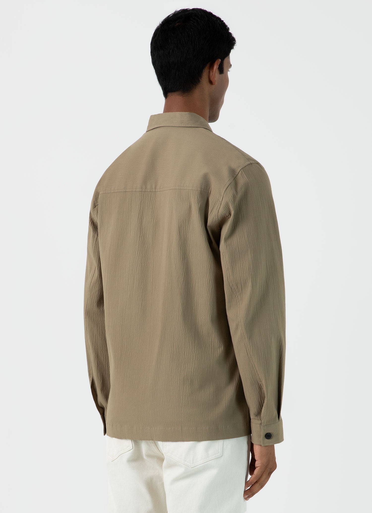Seersucker Overshirt - 5