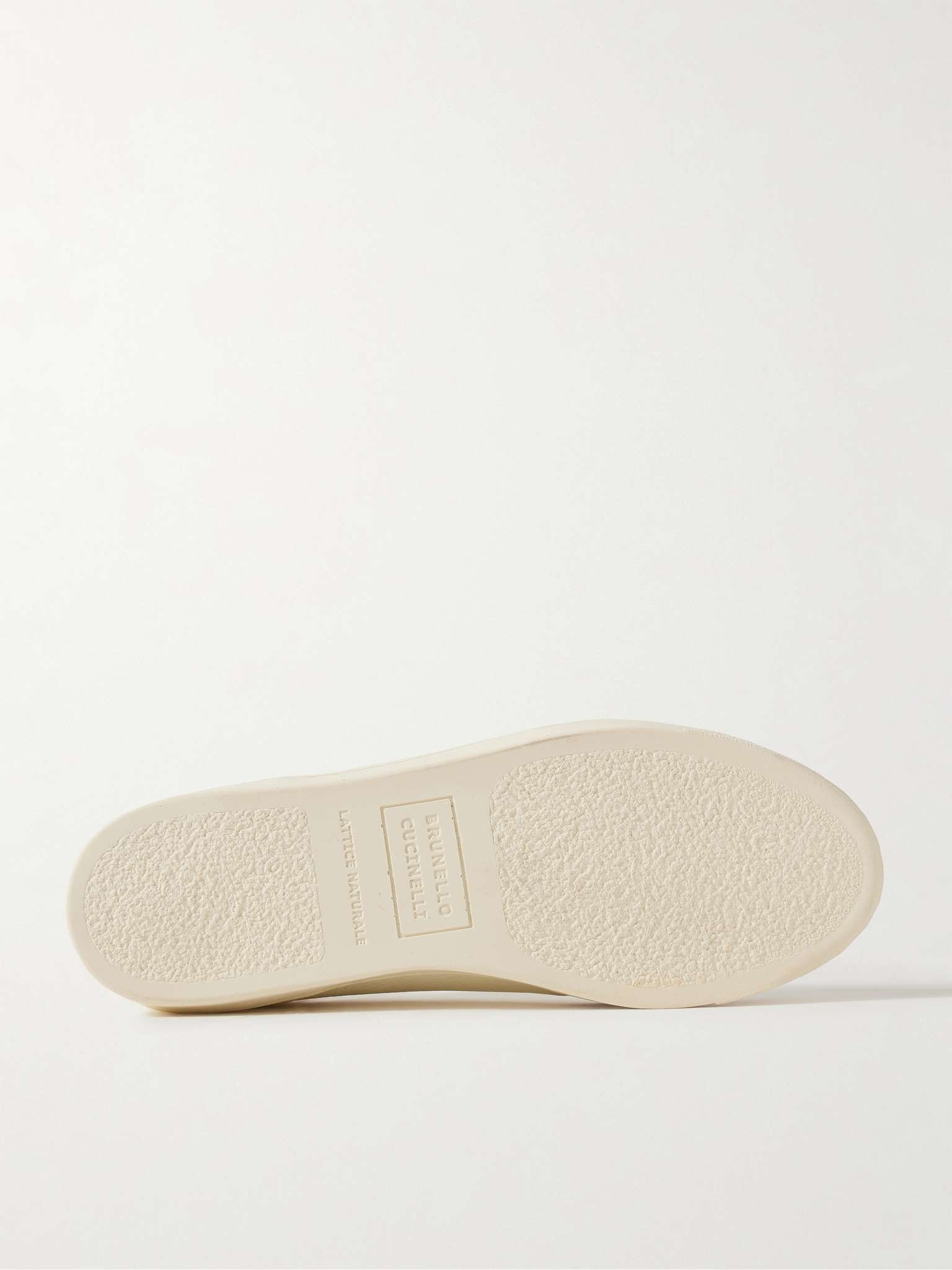 Suede-Trimmed Leather Sneakers - 3