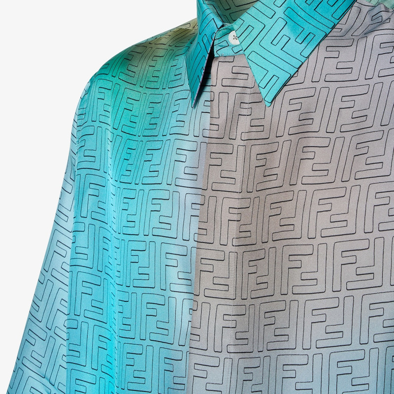 Fantastic Fendi Future Shirt Multicolor FF silk shirt 3