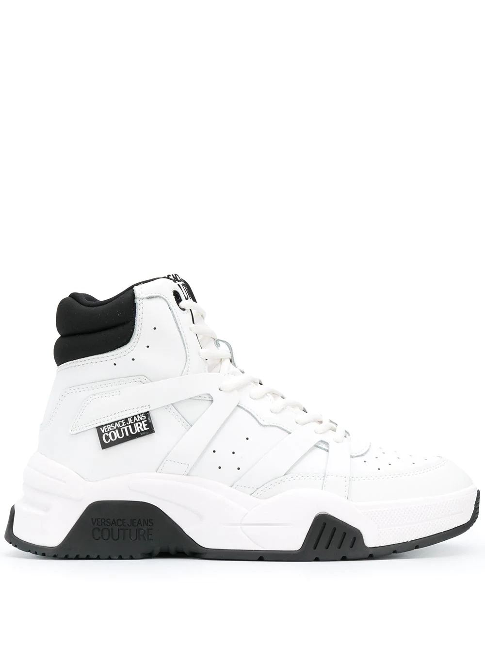 hi-top lace trainers - 1