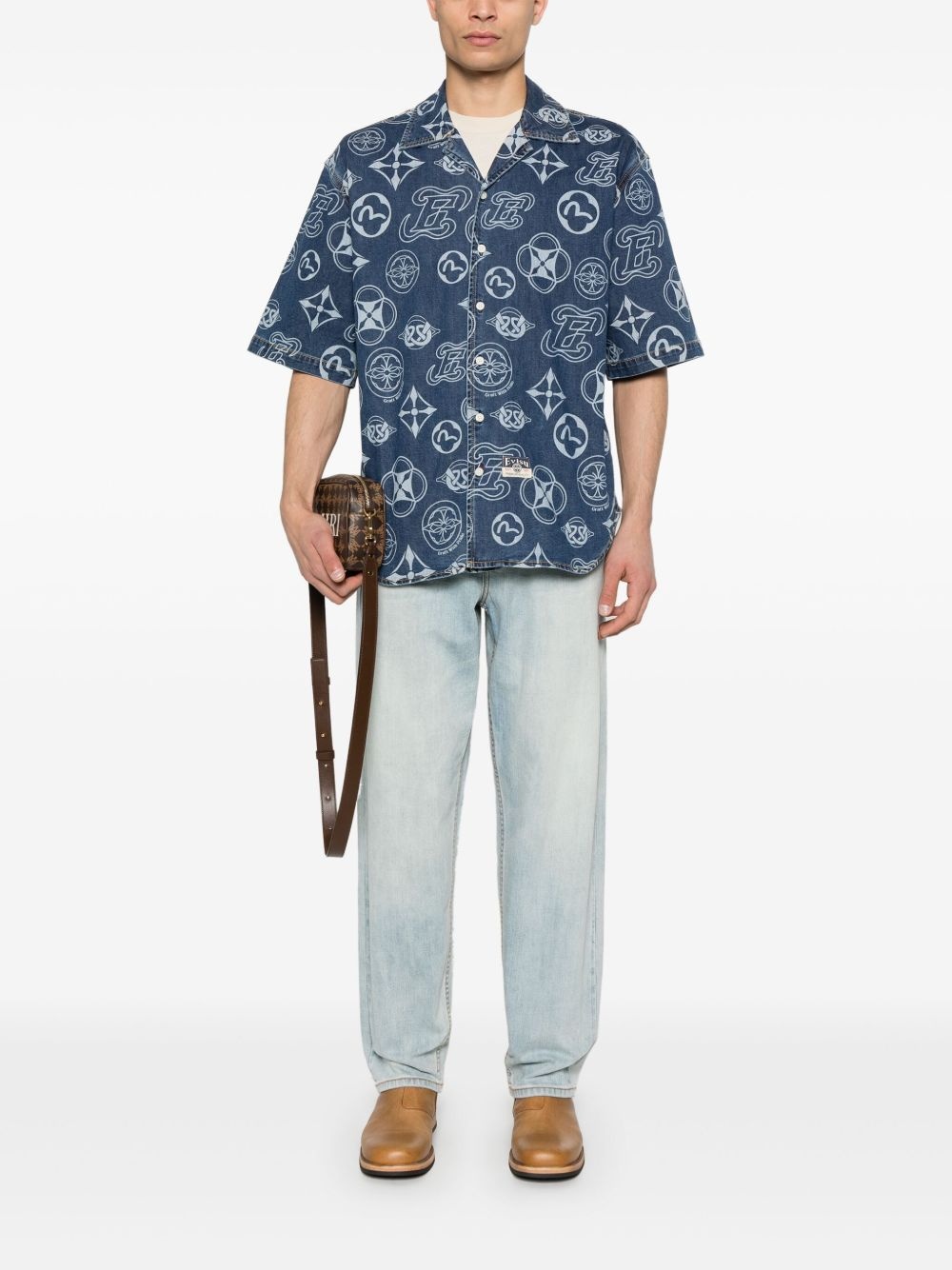 seven-pocket washed jeans - 2