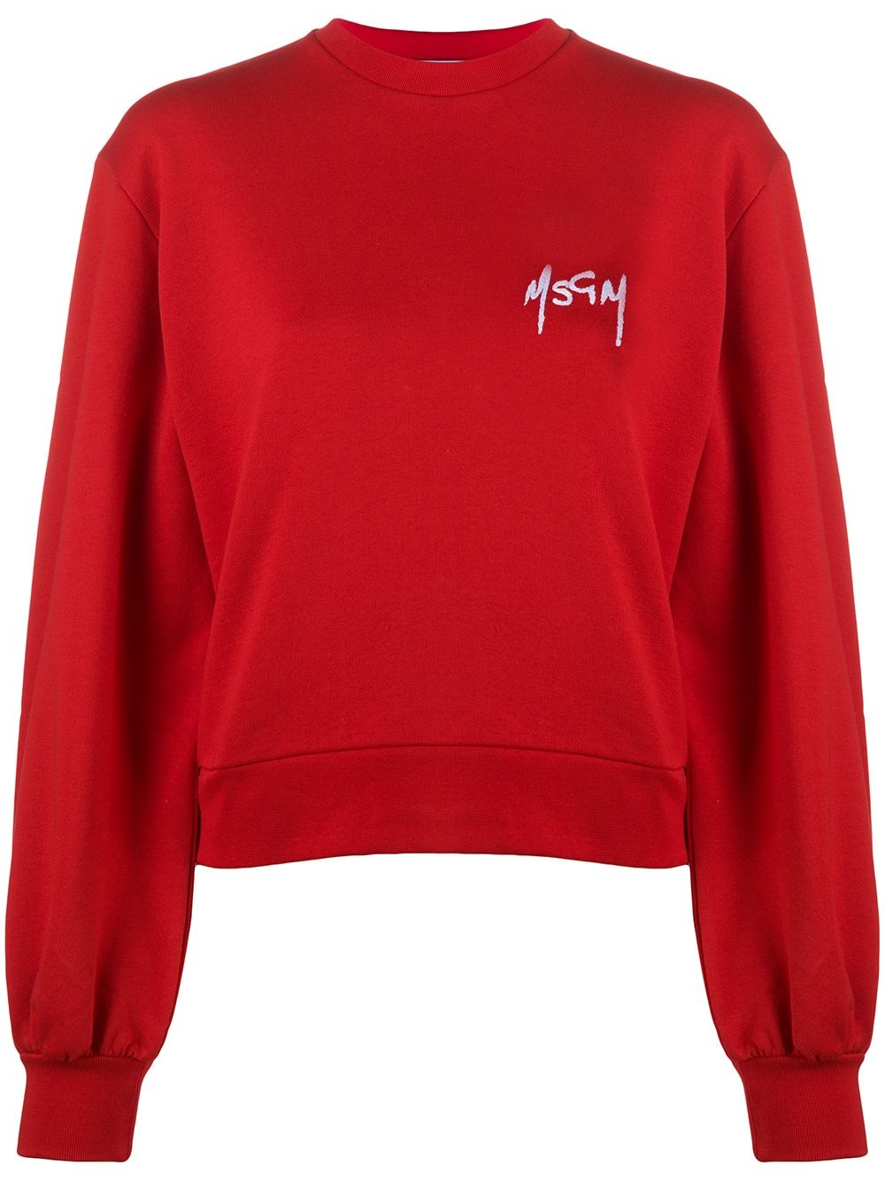 embroidered logo sweatshirt - 1