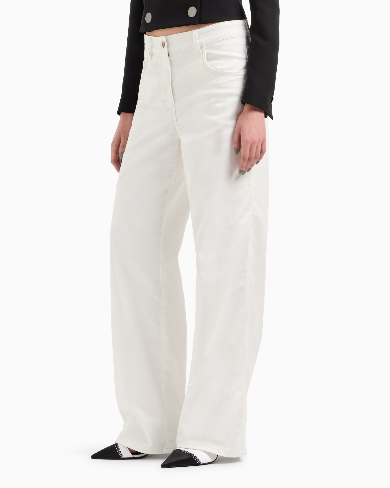 STRETCH-COTTON DENIM TROUSERS - 4