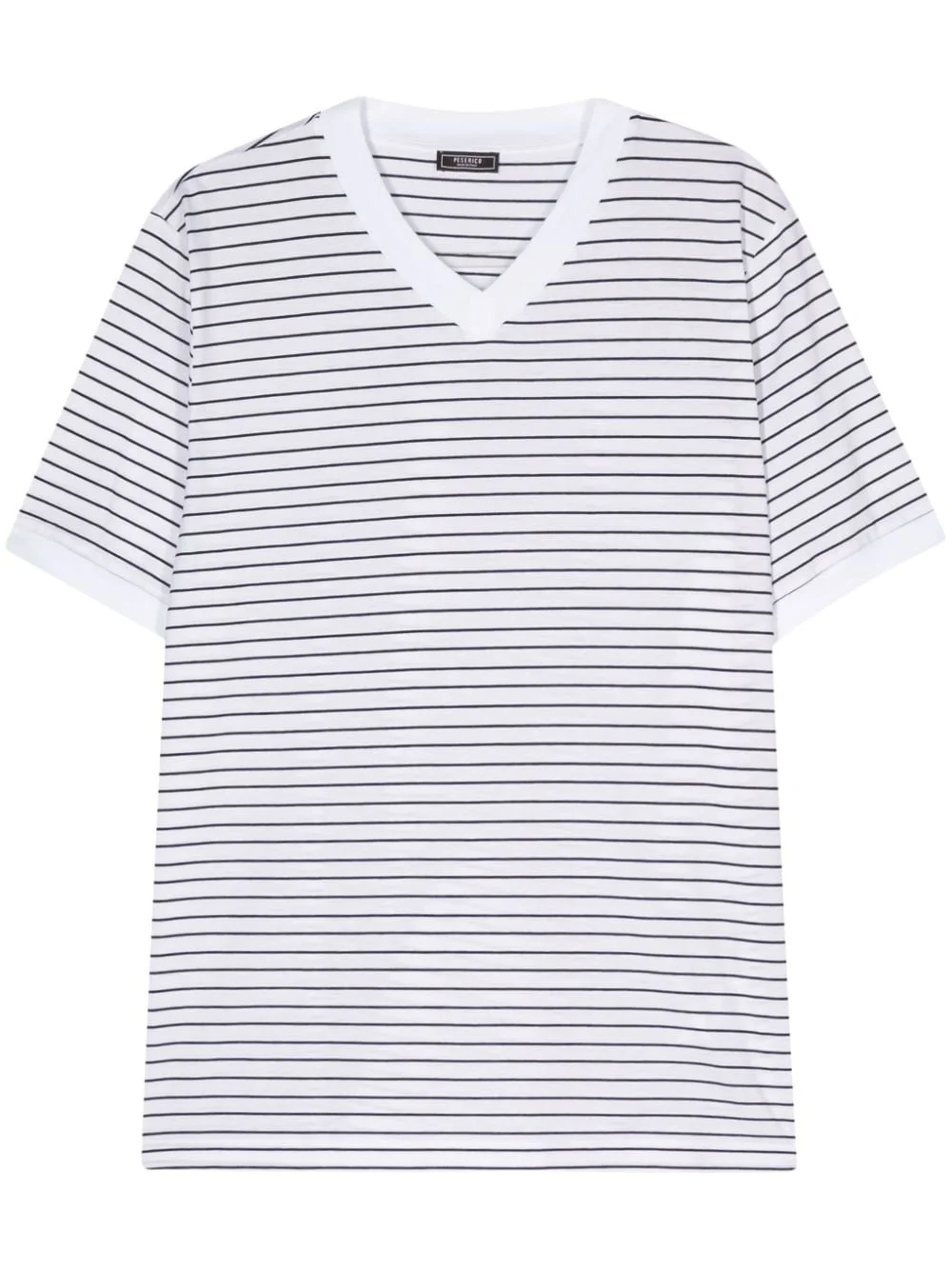 V-neck striped T-shirt - 1