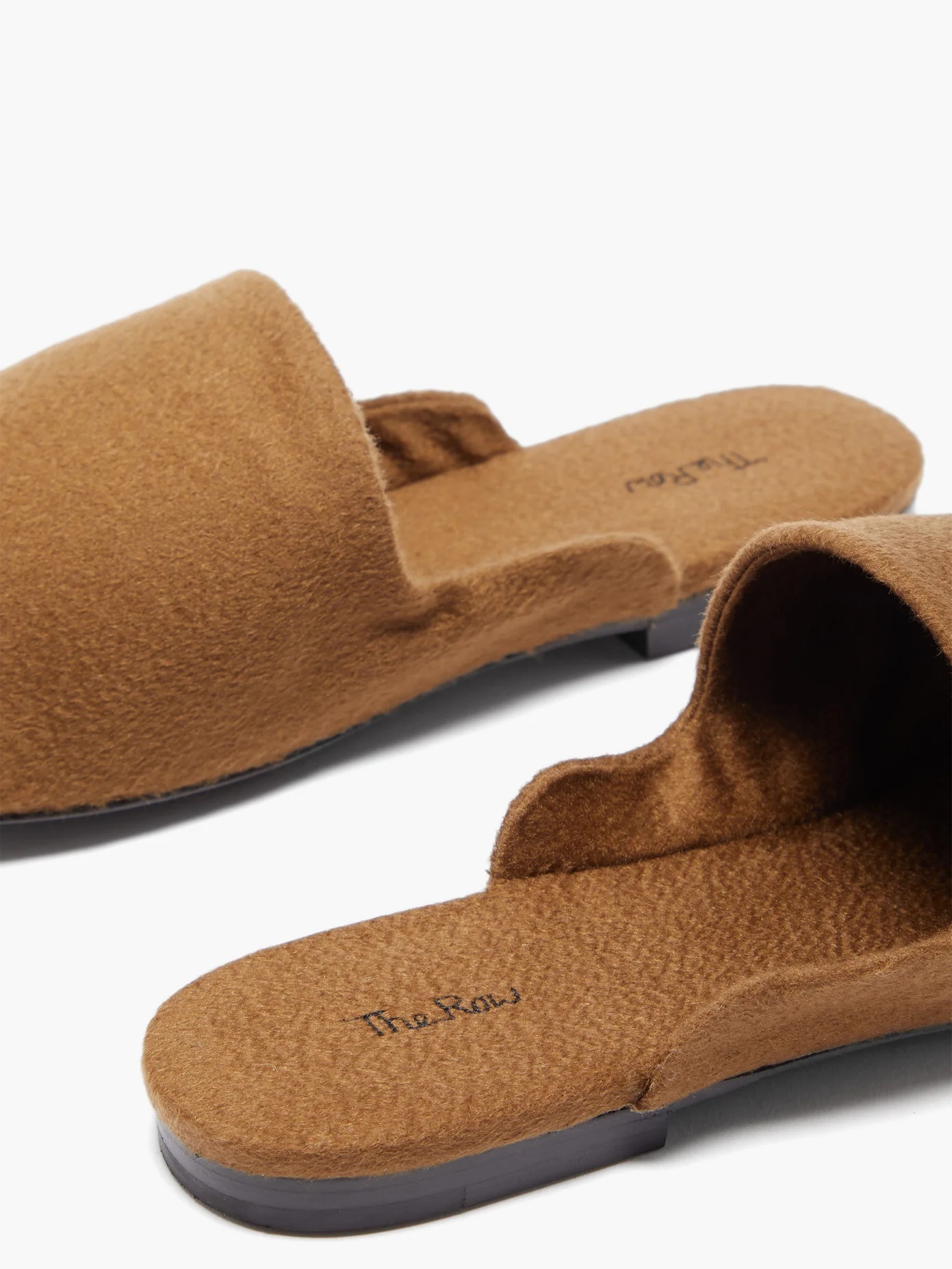 Granpa cashmere backless loafers - 6