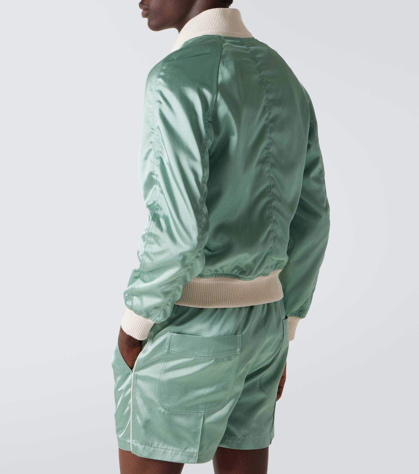 Satin bomber jacket - 4