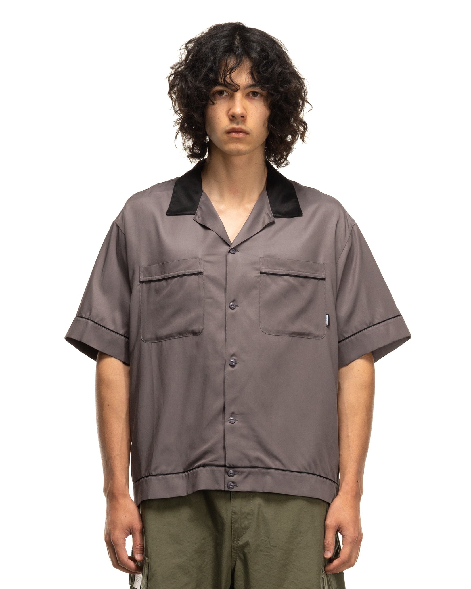 NEIGHBORHOOD Bowling Shirt SS Grey | REVERSIBLE