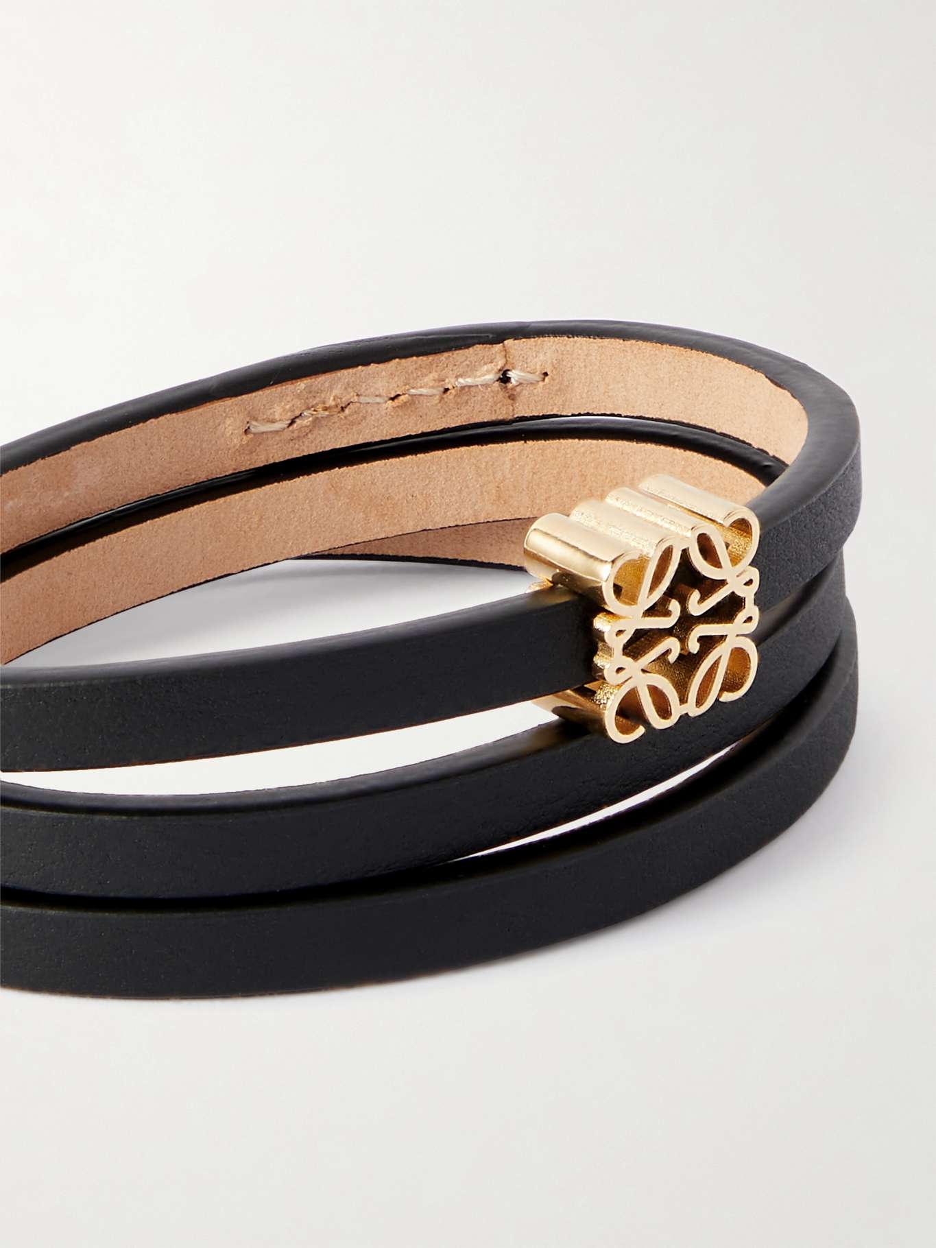 + Paula's Ibiza Twist embellished leather wrap bracelet - 4