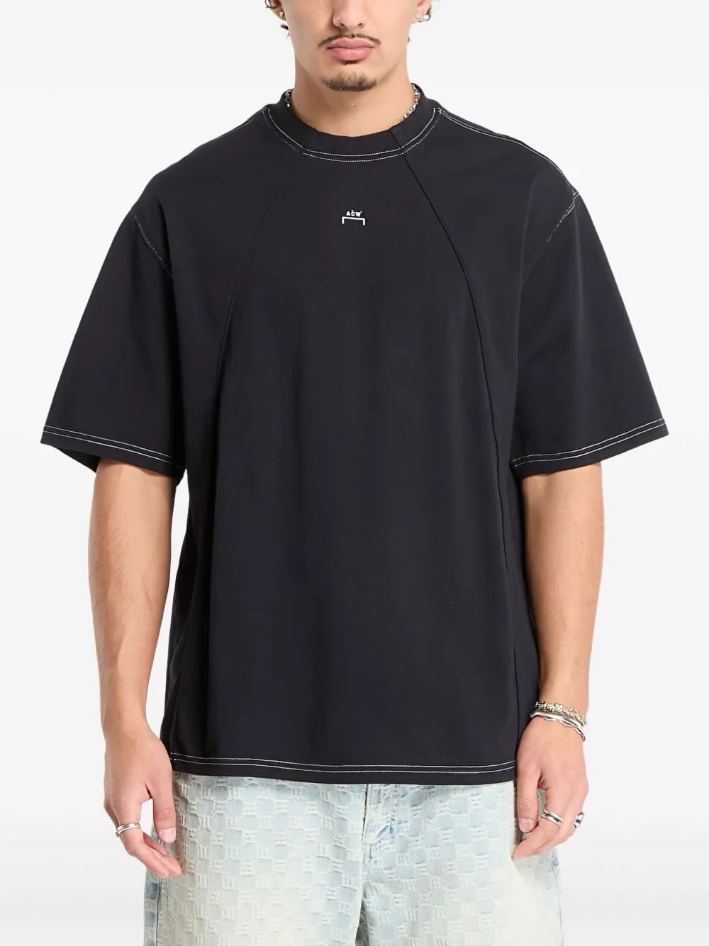 Millbank topstitch T-shirt - 1