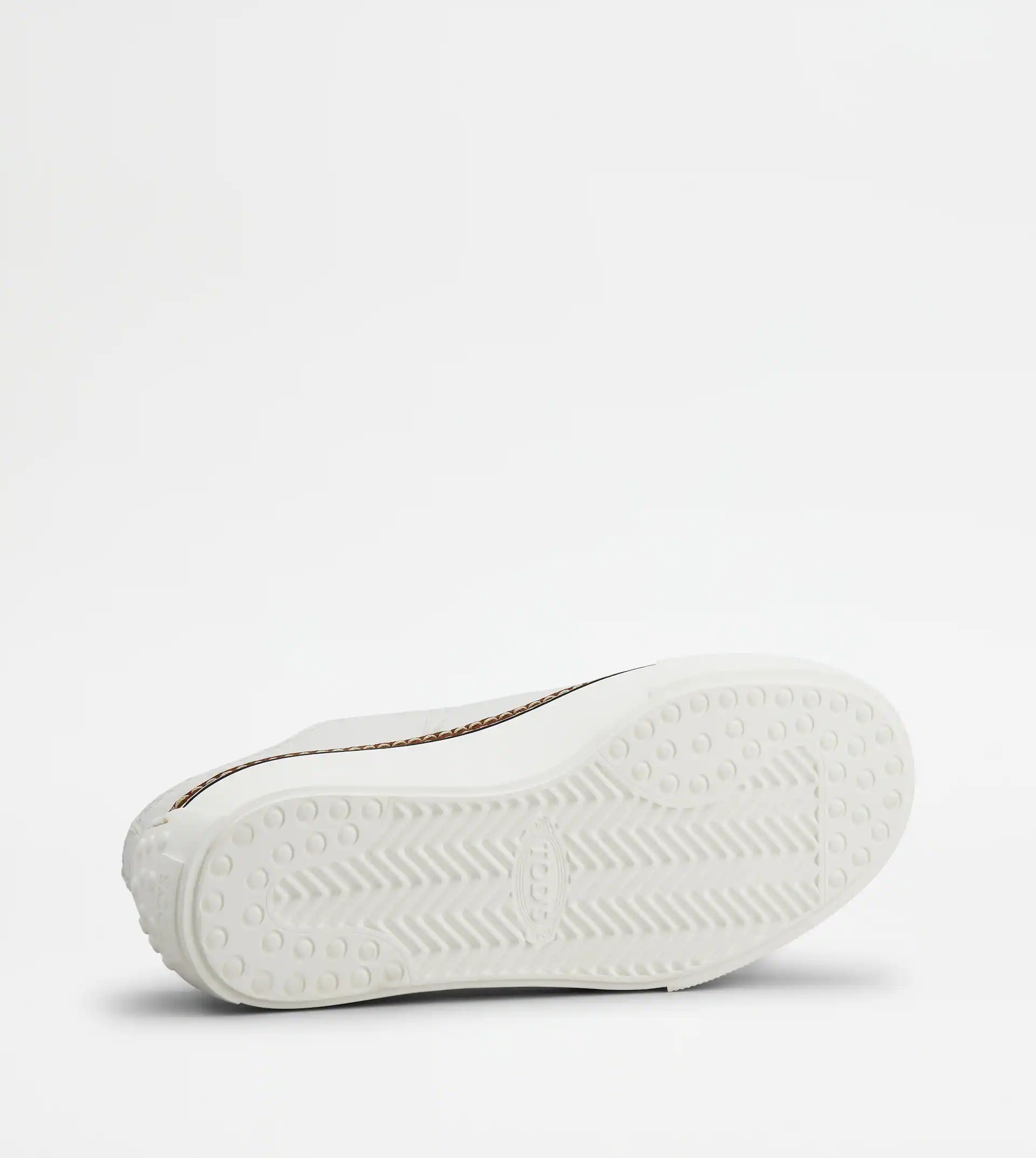SNEAKERS IN LEATHER - WHITE - 4