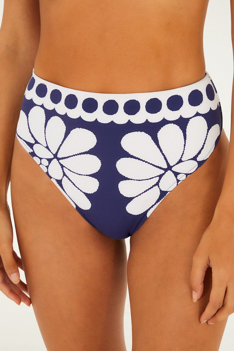 FARM RIO Blue Palermo High Waist Bikini Bottom outlook