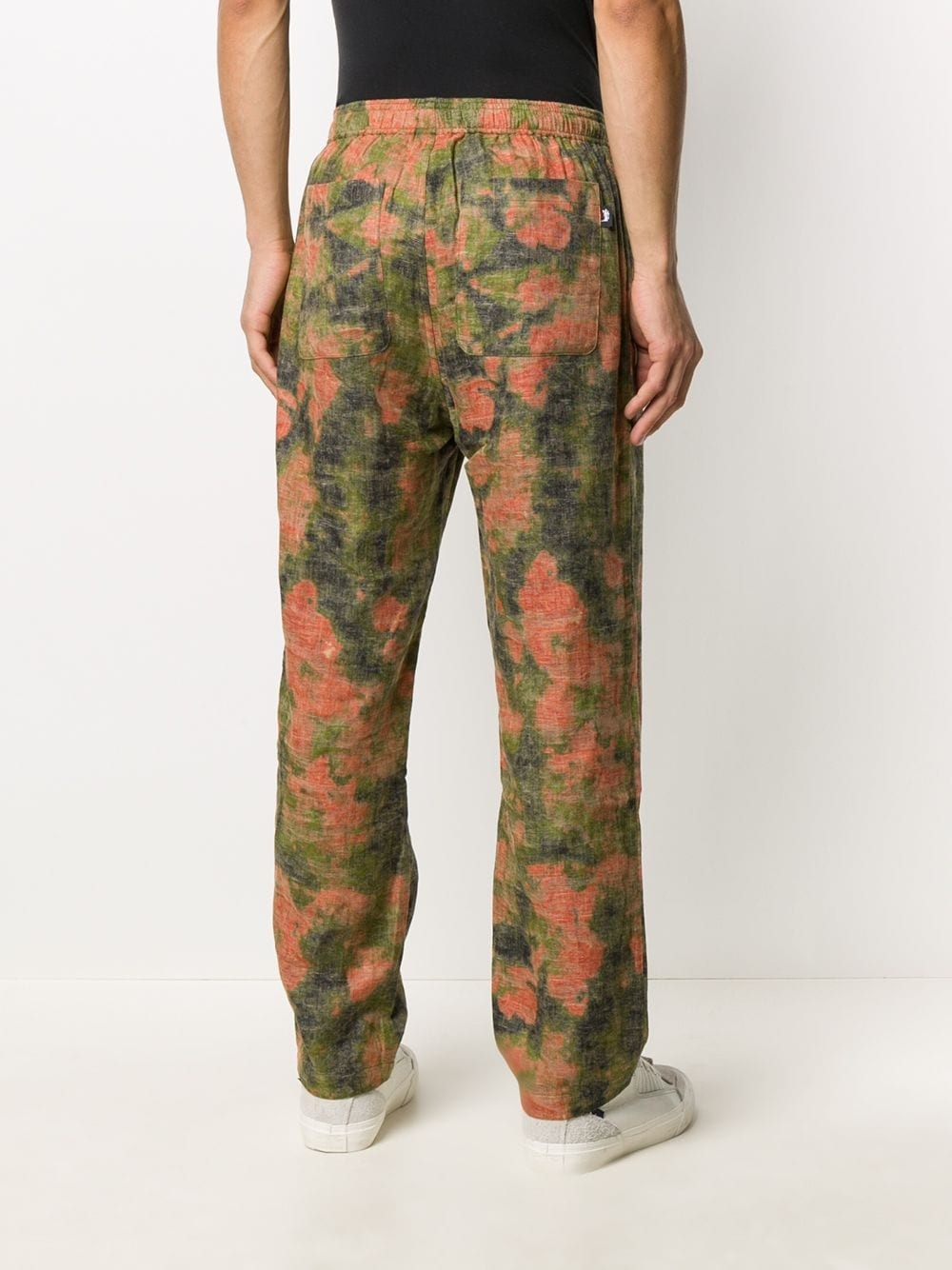 reverse jacquard relaxed trousers - 4