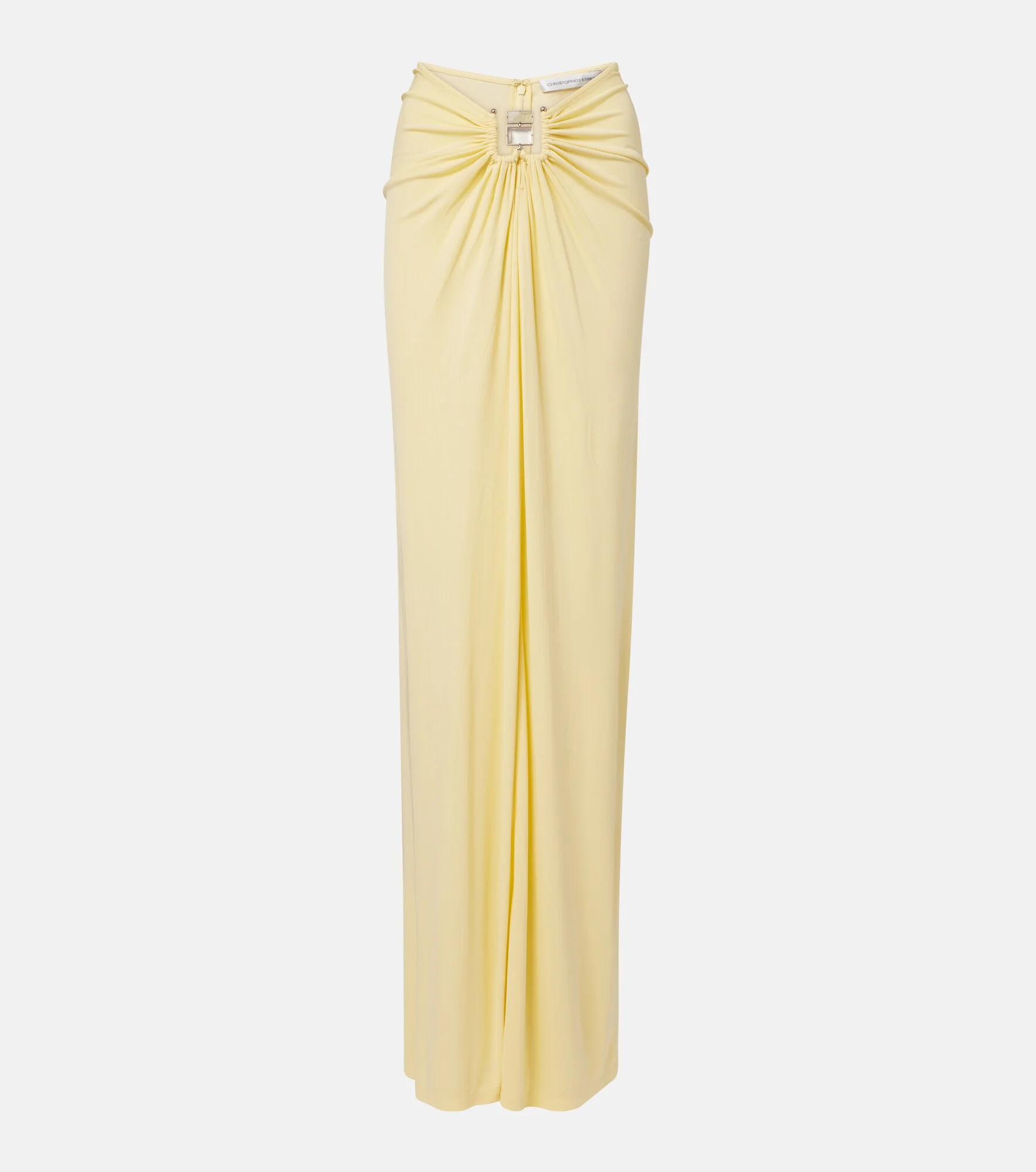 Bezel Quartz gathered jersey maxi skirt - 1