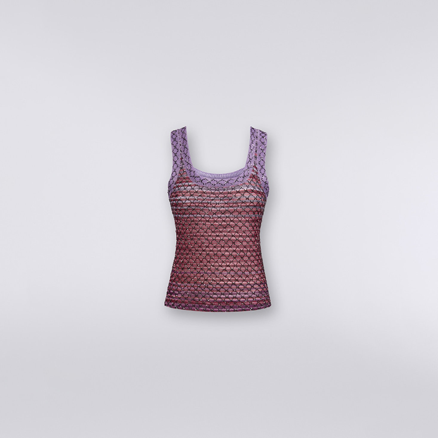 Viscose blend tank top with sequins - 6