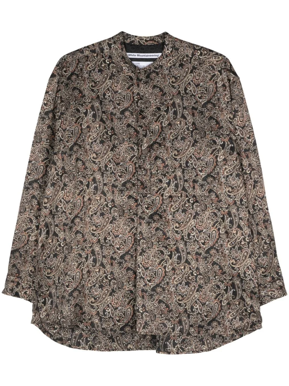 paisley-print satin shirt - 1