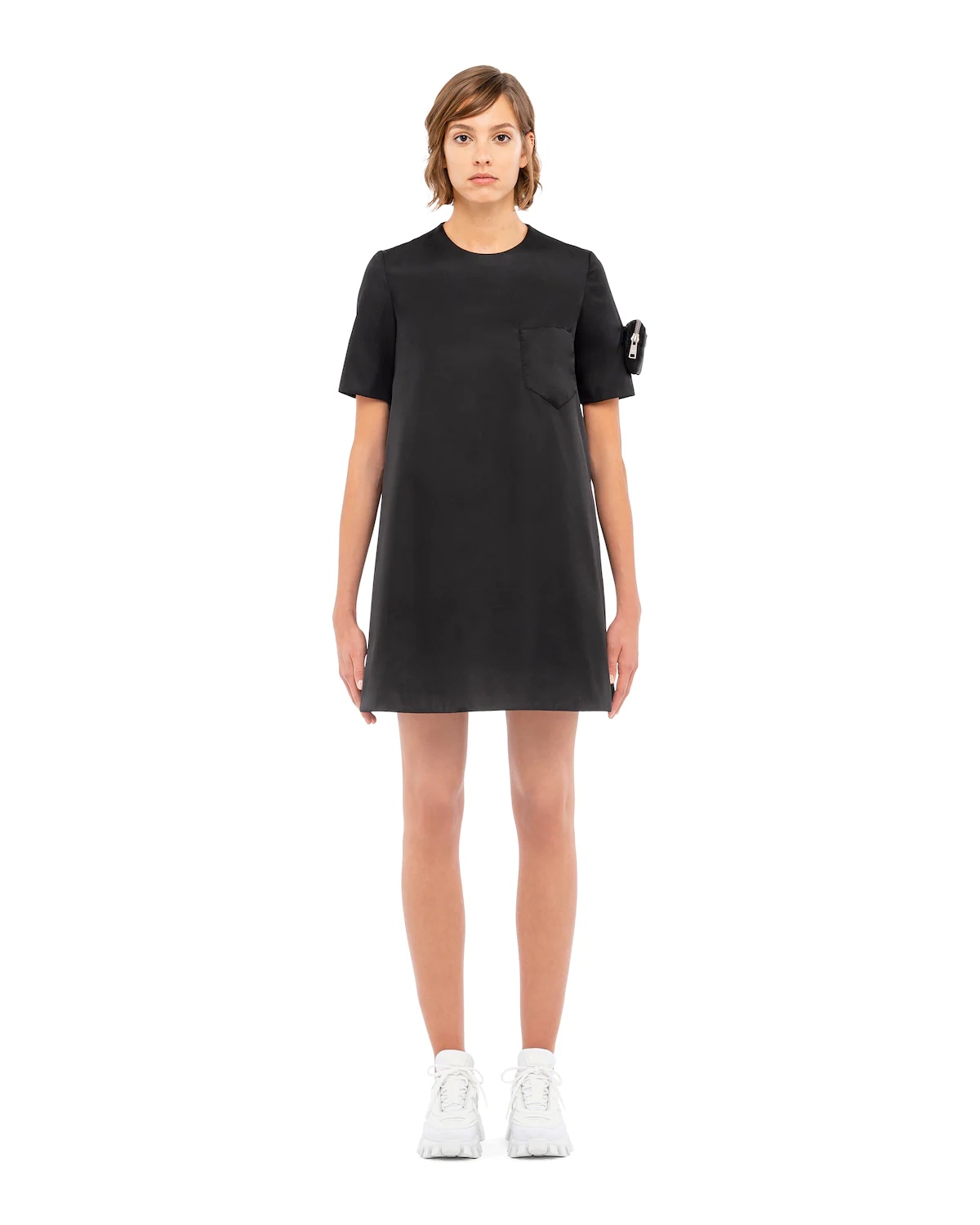 Re-Nylon gabardine dress - 2